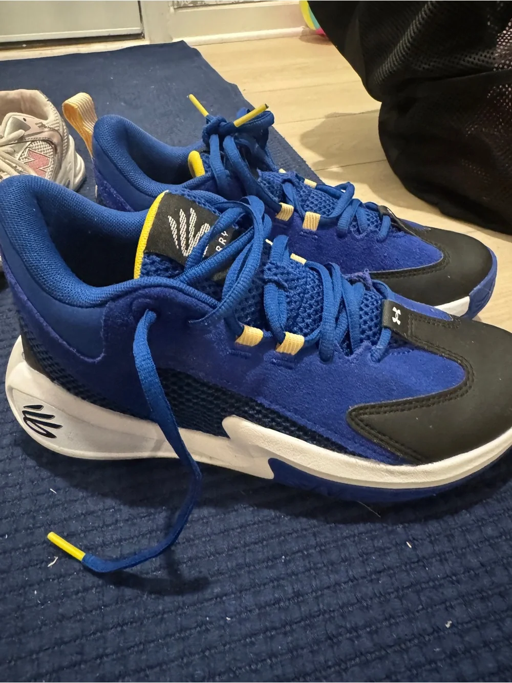 Under Armour Royal Blue & Black Low-Top Athletic Sneakers